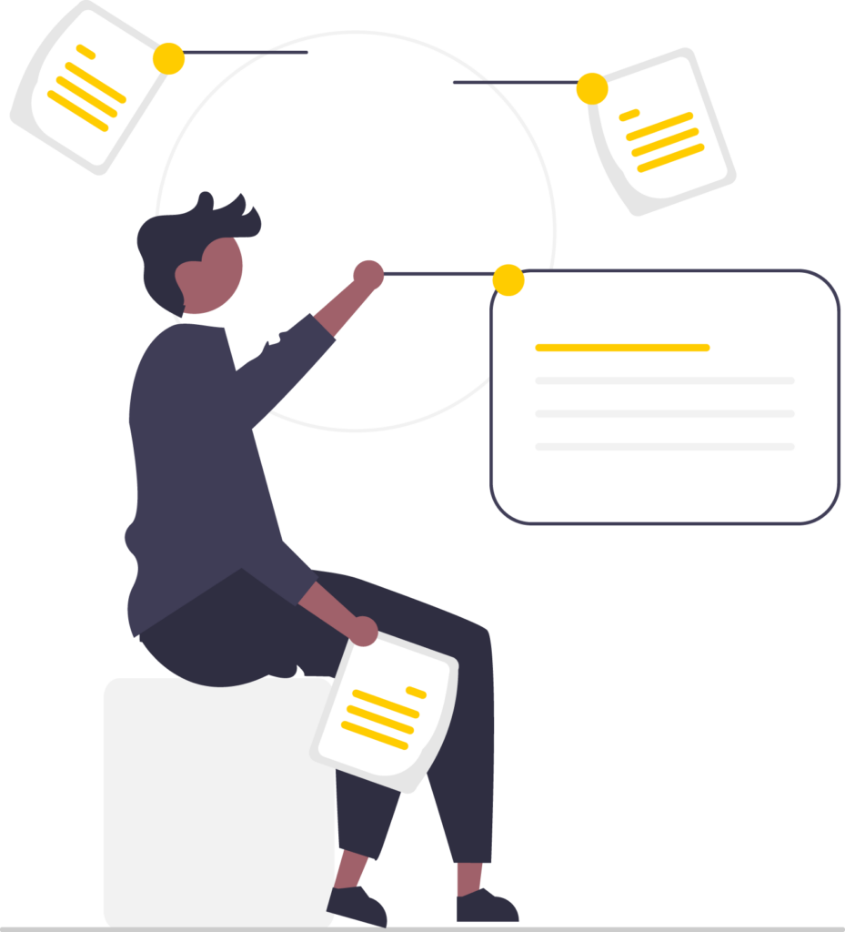 Google Ads For Nonprofits 55 man-sitting-and-reading-seo-documents